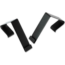 Quartet Manufacturing Co MCH10 Quartet® Partition Hangers, Black, 2/Pack image.