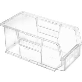 Quantum Storage Ultra Series Stack & Hang Bin 5-1/2""L x 10-7/8""W x 5""H Crystal ClearPolypropylene