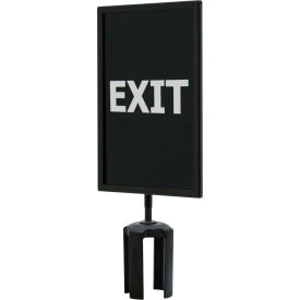 Lawrence Metal Prod. Inc QWAYSIGN-7X11-EXIT-EXIT DO NOT ENTER (TWO SIDED) Queueway Acrylic Sign, Double Sided, "Exit" & "Exit Do Not Enter", 7"Wx11"H, Black/White image.