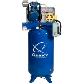 QUINCY COMPRESSOR LLC 2020040700 Quincy QT™ Pro Two-Stage Air Compressor, 5 HP, 80 Gallon, Vertical, 200V-3-Phase image.