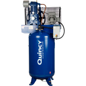 Quincy QP Max Two Stage Air Compressor Horizontal 10 HP 120 G Capacity 3 Phase 230V 