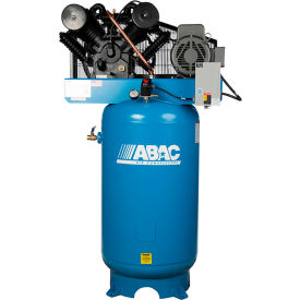 QUINCY COMPRESSOR LLC 8090304158 ABAC ABC7-2180V2FF Ironman Two Stage Air Compressor, 1 Phase, 7.5 HP, 230V, 80 Gallon Vertical Tank image.