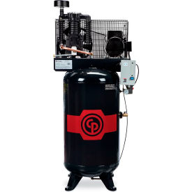 QUINCY COMPRESSOR LLC RCP-338HS Chicago Pneumatic Two Stage Electric Air Compressor, 5 HP, 80 Gal. Cap., 3 Phase, 230V image.