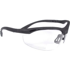 Radians Inc CH1-110 Radians® CH1-110 Cheaters™ Bi-Focal Safety Glasses, Clear 1.0 Lens, Black Frame image.