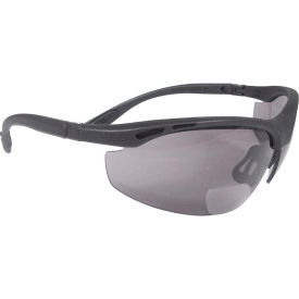 Radians Inc CH1-215 Radians® CH1-215 Cheaters™ Bi-Focal Safety Glasses, Smoke 1.5 Lens, Black Frame image.