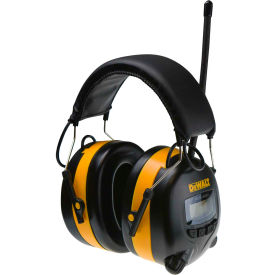 Radians Inc DPG15 DeWALT® DPG15DW Earmuff With Digital AM/FM, NRR 25dB, Black/Yellow image.