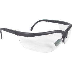 Radians Inc JR0110ID Radians® JR0110ID Journey™ Half Frame Safety Glasses, Clear Lens, Black Frame image.