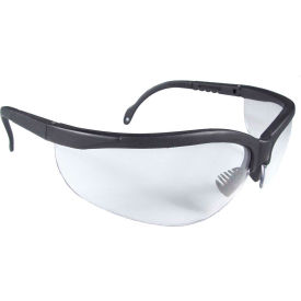 Radians Inc JR0111ID Radians® JR0111ID Journey™ Half Frame Safety Glasses, Clear Anti-Fog Lens, Black Frame image.