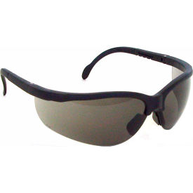 Radians Inc JR0120ID Radians® JR0120ID Journey™ Half Frame Safety Glasses, Smoke Lens, Black Frame image.