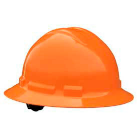 Radians Inc QHR4-ORANGE Radians QHR4 Quartz™ Full Brim Hard Hat, 4 Point Ratchet, Orange image.