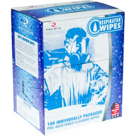 Radians RW-100 Respirator Cleaning Wipes, 100/Box - Pkg Qty 10