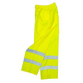 Radians Inc RW10-ES1Y-2X Radians RW10-ES1Y Lightweight Rain Pants, Hi-Viz Lime, 2XL image.