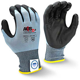 Radians Inc RWGD101XXL Radians® RWGD101XXL Axis D2™ Cut Resistant Polyurethane Palm Gloves, Gray, 2XL, 1 Pair image.