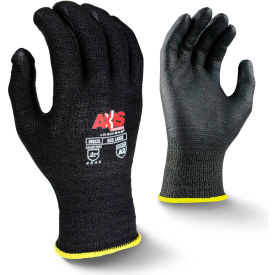 Radians Inc RWG532M Radians® RWG532L Axis™ Cut Resistant Nitrile Gloves, Touchscreen Fingers, Blk, M, 1 Pair image.