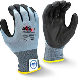 Radians Inc RWGD101XL Radians® RWGD101XL Axis D2™ Cut Resistant Polyurethane Palm Gloves, Gray, XL, 1 Pair image.