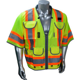 Radians Inc SV55-3ZGD-3X Radians® Type R Class 3 Heavy Duty Engineer Vest, Green, 3XL, SV55-3ZGD-3X image.