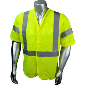 Radians Inc SV97E-3VGMFR-3X Radians® Hi-Vis Flame Resistant Mesh Safety Vest, Type R Class 3, 3XL, Green, SSV97E-3VGMFR-3X image.