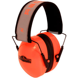 Radians Inc TR0HVO-BX Radians® TR0HVO-BX Terminator™ Folding Ear Muff, High-Vis Orange image.
