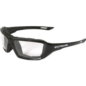 Radians Inc XT1-11 Radians® XT1-11 Extremis™ Foam Lined Frame Safety Glasses, Clear A/F Lens, Black Frame image.