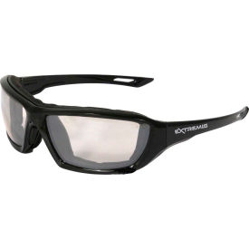 Radians Inc XT1-91 Radians® XT1-91 Extremis™ Foam Lined Frame Safety Glasses, I/O Anti-Fog Lens, Black Frame image.