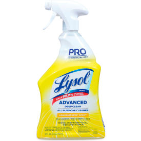 United Stationers Supply 19200-00351 Professional LYSOL Brand Advanced Deep Clean All Purpose Cleaner, Lemon Breeze, 32 oz, 12/Carton image.