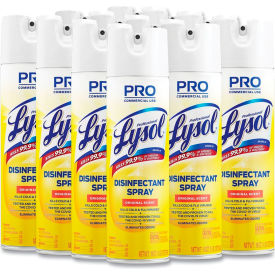 Professional LYSOL Brand Disinfectant Spray Original Scent 19 oz Aerosol Spray 12/Carton