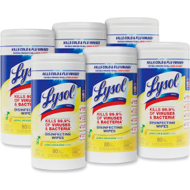 Lysol® Disinfecting Wipes Lemon Lime Blossom 80 Wipes/Can 6/Case - RAC77182CT