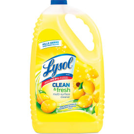 Lysol Clean and Fresh Multi-Surface Cleaner, Sparkling Lemon&Sunflower Essence, 144 oz. Bottle, 4/CS
