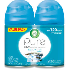 Air Wick Freshmatic Ultra Automatic Spray Refill Fresh Waters Aerosol 589 oz 2Pack