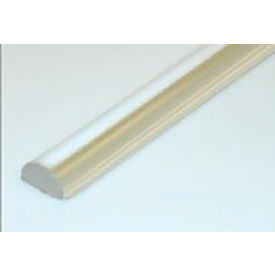 Professional Plastics Clear Extruded Acrylic Half Round Rod, 0.750