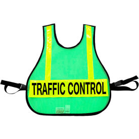 R&B Fabrications Traffic Control Safety Vest, Lime Green