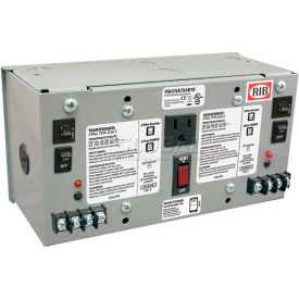 Functional Devices PSH75A75AB10 RIB® AC Power Supply PSH75A75AB10, Enclosed, Dual, 75VA, Multi-Tap 24VAC, 10A Breaker image.