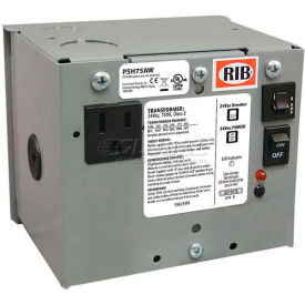 Functional Devices PSH75AW RIB® AC Power Supply PSH75AW, Enclosed, Single, 75VA, Multi-Tap-24VAC image.