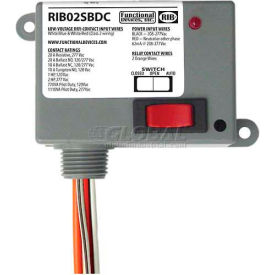 RIB® Dry Contact Input Relay RIB02SBCDC Enclosed 208-277VAC 20A SPDT Override 
