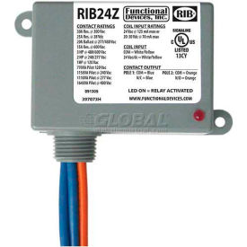 RIB Enclosed Power Relay RIB24Z, 30A, SPST-NO, SPST-NC, 24VAC/DC RIB Enclosed Power Relay RIB24Z, 30A, SPST-NO, SPST-NC, 24VAC/DC