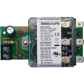 RIB® Panel Relay RIBM243PN 4" x 2.45" 30A 3PDT 24VAC/DC 