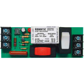 RIB® Track Mount Relay RIBMH1SC / 4" / 15A / SPDT / 10-30VAC / DC / 208-277VAC / Override 