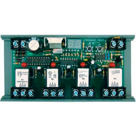 Functional Devices RIBMN24Q4C-PX RIB® Panel I/O Expander RIBMN24Q4C-PX, 2.75", 15A, 4-SPDT, 24VAC/DC, 0-10VDC Control W/MT212-6 image.