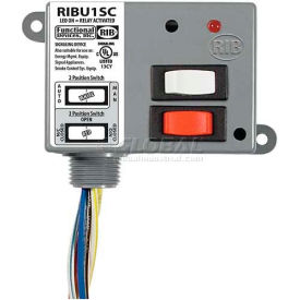 Functional Devices RIBU1SC RIB® Enclosed Relay RIBU1SC, 10A, SPDT, 10-30VAC/DC/120VAC, Override image.