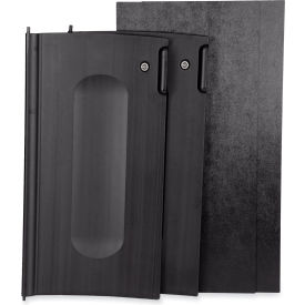 Rubbermaid® Executive Janitorial Cleaning Cart Doors 16-5/16"L x 3-11/16"W x 33-13/16"H Black