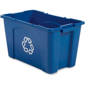 Rubbermaid® Recycling Bin 18 Gallon Blue