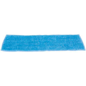 Rubbermaid Commercial Products FGQ40900BL00 Rubbermaid® 18" Economy Microfiber Wet Room Pads, 12/Pack - Q409 image.