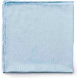 Rubbermaid Commercial Products FGQ63000 BL00 Rubbermaid® Microfiber Cleaning Cloths 16" x 16", Blue 12/Case - RCPQ630 image.