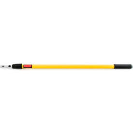 Rubbermaid Commercial Products FGQ75500 YL00 Rubbermaid® HYGEN 48"-72" Quick-Connect Aluminum Extension Handle, Yellow/Black - RCPQ755 image.