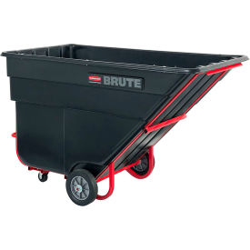 Rubbermaid® Brute Rotomolded Tilt Truck Standard Duty 1-1/2 Cubic Yard Black