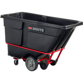 Rubbermaid® Brute Rotomolded Tilt Truck Heavy Duty 1 Cubic Yard Black