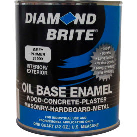 RDL Marketing, Inc 31900-4 Diamond Brite Oil Gray Primer Paint, 32 Oz. Pail 1/Case - 31900-4 image.