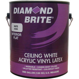 Diamond Brite 40300 Flat Latex Ceiling Paint White Gal