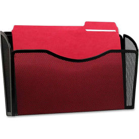 Rolodex Corp 21931 Rolodex Wall Mountable File Mesh Holds 13-1/2" Wide Documents Black image.