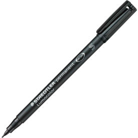 Staedtler, Inc C/O Sp Richards 3139 Staedtler® Lumocolor Permanent Universal Pen, Super Fine, Black Ink, 10/Box image.